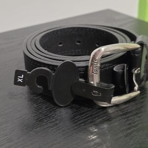 Black Leather Men's Belt